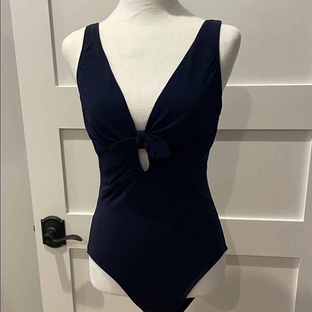 Designer Navy One-Piece Swimsuit